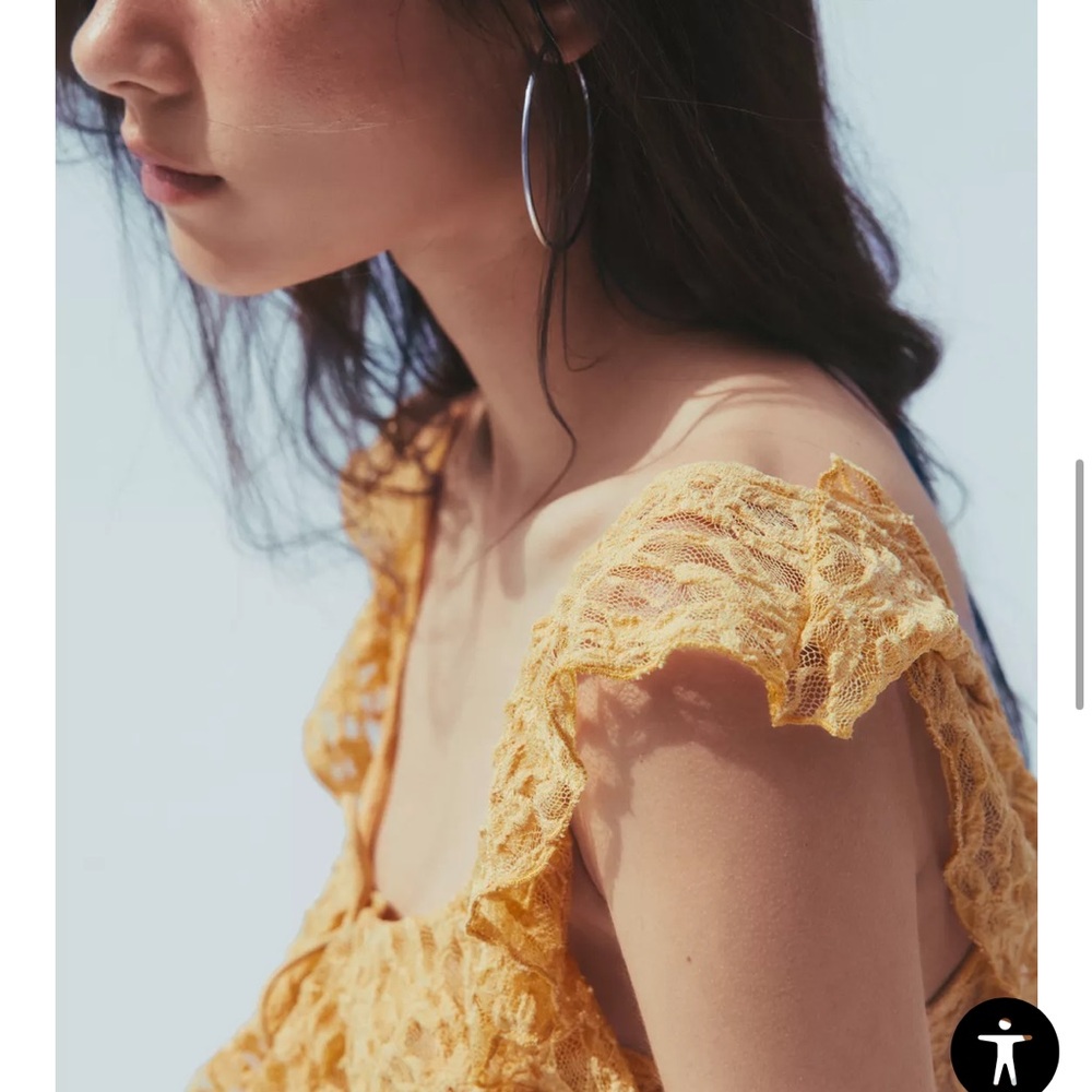 ZARA LACE RUFFLE TOP - Picture 9 of 10